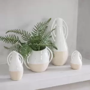 Gallery Interiors Fausti Vase White / Medium