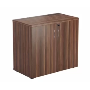 TC Office Cupboard with Lockable Doors with 1 Shelf Height 730mm, Dark Walnut