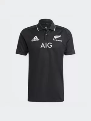 Image of adidas All Blacks Primeblue Replica Polo Shirt, Black Size M Men
