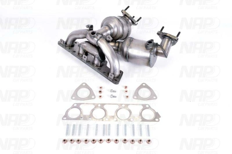 Image of NAP carparts CAK10026 Catalytic Converter with fastening/mounting material Catalyst Converter (429)