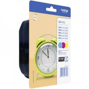 Image of Brother LC125XL Tri Colour Ink Cartridge