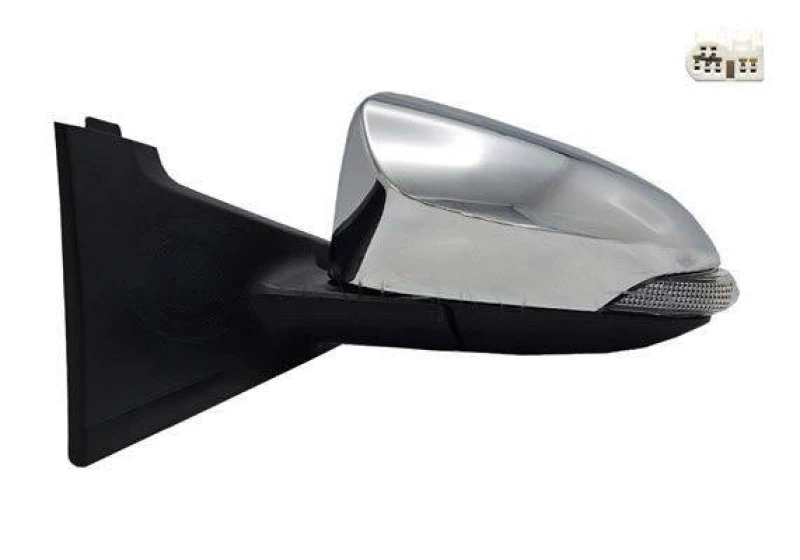 Image of ALKAR 6143259 Wing mirror Left, chrome, Electric, Convex Outside Mirror (50)