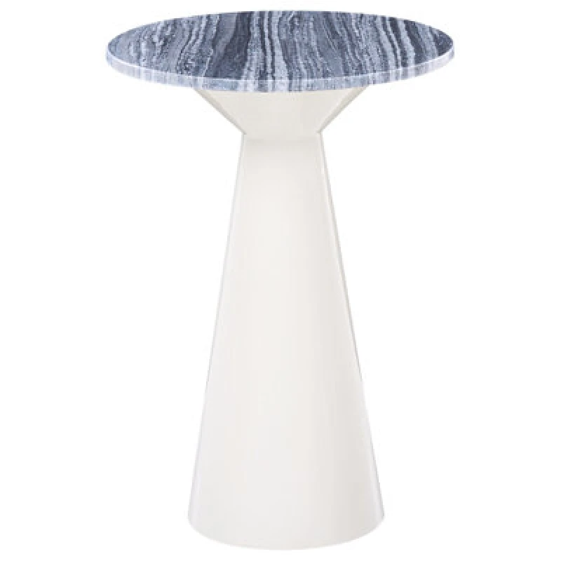 Image of Beliani Side Table Amistad Metal White