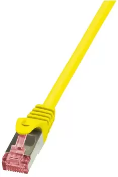 image of LogiLink Cat.6 S/FTP, 1.5m networking cable Yellow Cat6 S/FTP (S-STP)