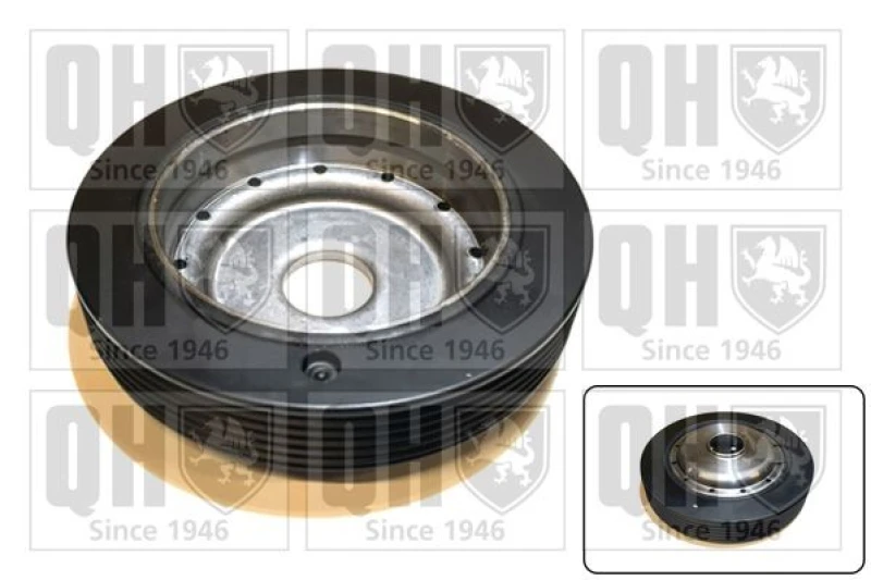Image of QUINTON HAZELL Crankshaft pulley QUINTON HAZELL QCD21