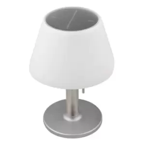 Image of Cristal Silver Solar LED Table Lamp 0.5W 200Lm 4000K IP44
