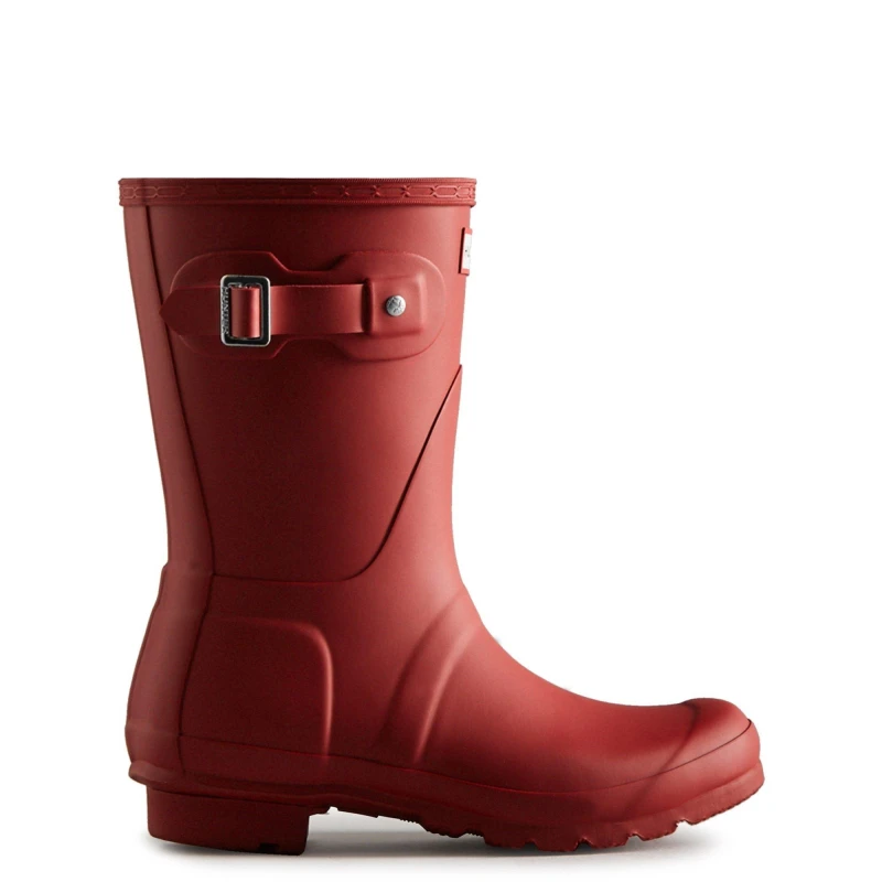 Image of Hunter Original Short Wellington Boots Red female