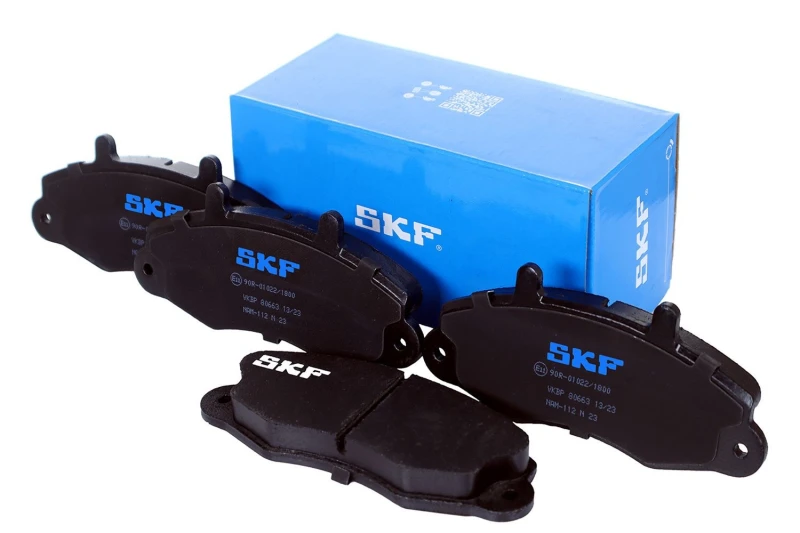 Image of SKF VKBP 80663 Brake pad set not prepared for wear warning indicator Brake Pad Set,disc brake (402)