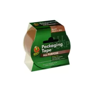 image of Ducktape All Purpose Packaging Tape 50mmx25m Brown (Pack of 6) 223554