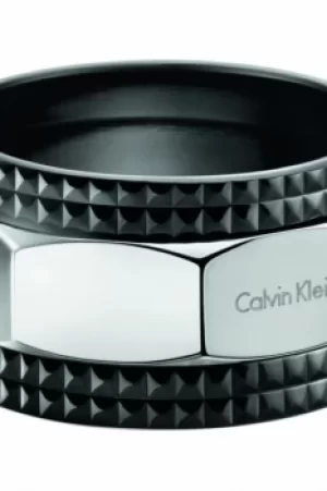 Image of Ladies Calvin Klein Black Ion-plated Steel Size V/W High Ring KJ4JBR200111