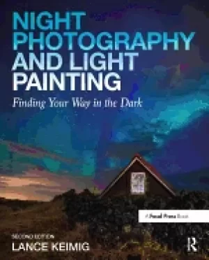 Image of night photography and light painting finding your way in the dark