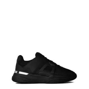 Image of MALLET Marquess Croc Trainers - Black