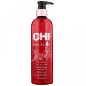 image of CHI Rose Hip Oil Color Nurture Protecting Shampoo 340ml