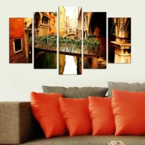Image of 5PMDF-78 Multicolor Decorative MDF Painting (5 Pieces)