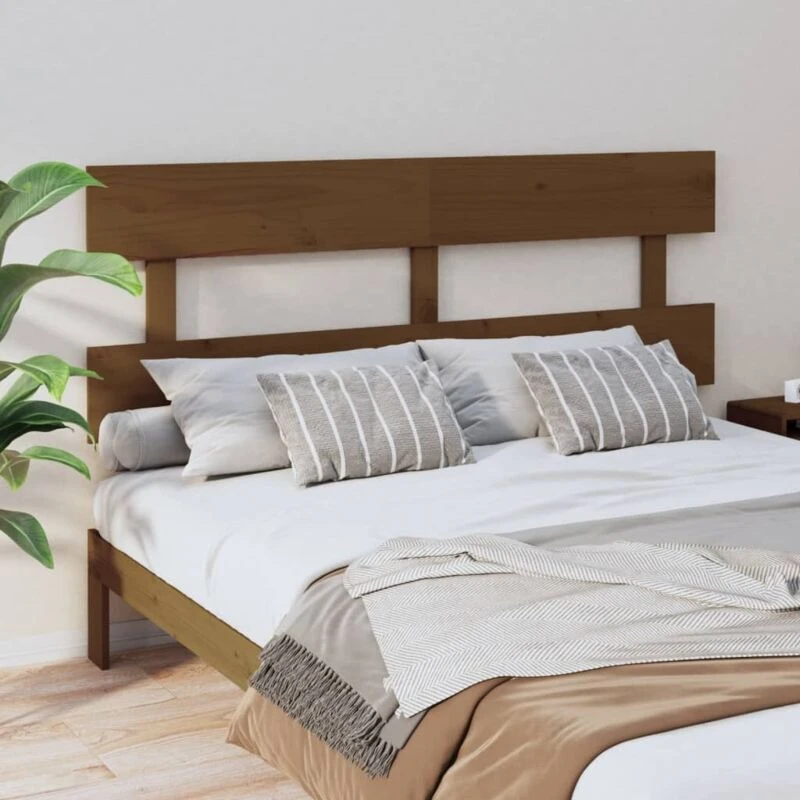 Image of VIDAXL Bed Headboard Honey Brown 154x3x81cm Solid Wood Pine vidaXL 8720287009597