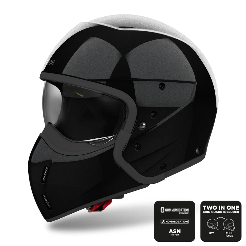 Image of Airoh J 110 Color Black Glitter Jet Helmet Size XL