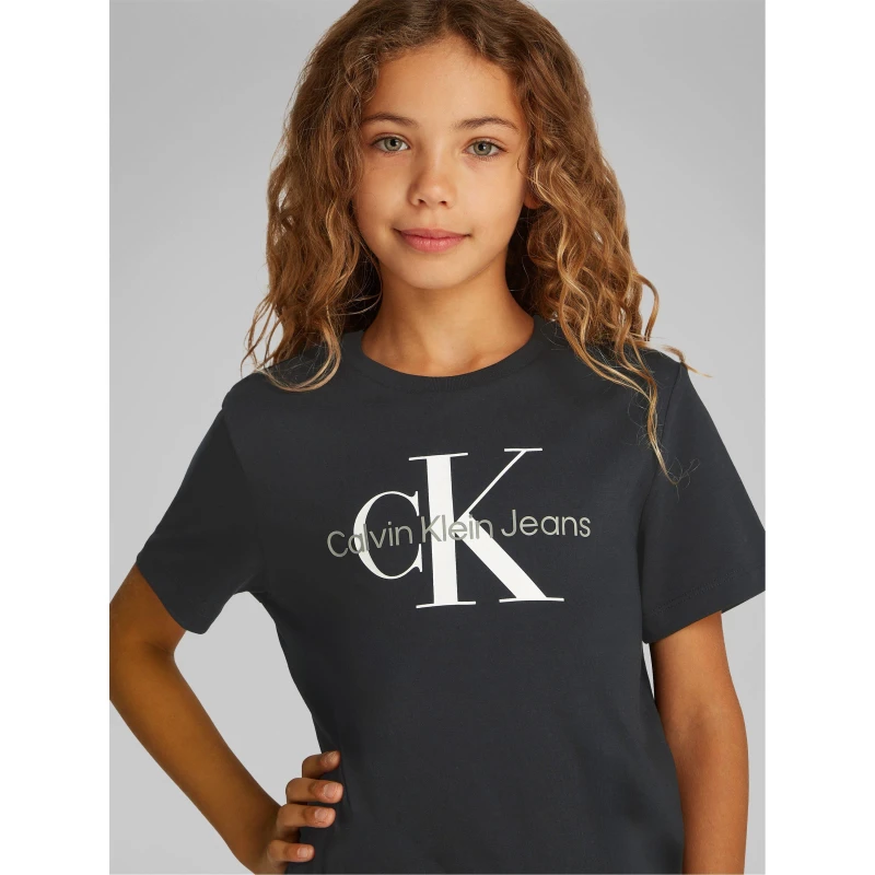 Image of Calvin Klein Jeans Monogram T Shirt Junior CK Black unisex 8Y