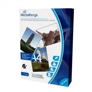 image of MediaRange InkJet Photo Paper A4 Gloss 160gsm Ref MRINK105 100 Sheets