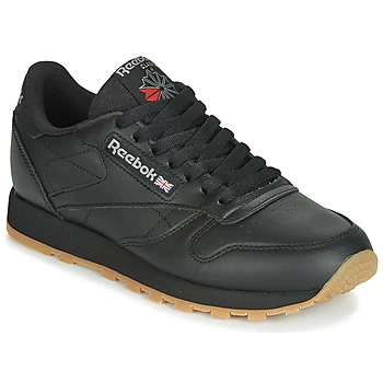 Image of Reebok Classic CL LTHR womens Shoes Trainers in Black,6,6.5,7.5,8,9,9.5,10.5,11.5,2.5,7,8.5,12,4.5,5.5,10,8
