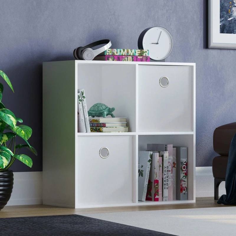 Image of Lassic 2x2 Cube Storage Unit (W) + Set of 2 Storage Cubes White unisex 2x2