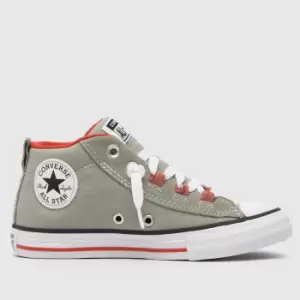 image of Converse Grey Street Lace Loop Boys Junior Trainers