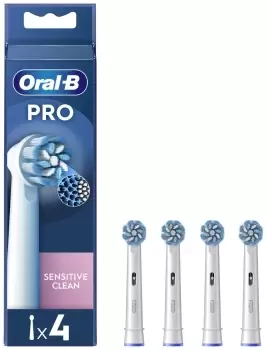 Oral B Sensi Clean Replacement Heads Toothbrush 4Pcs