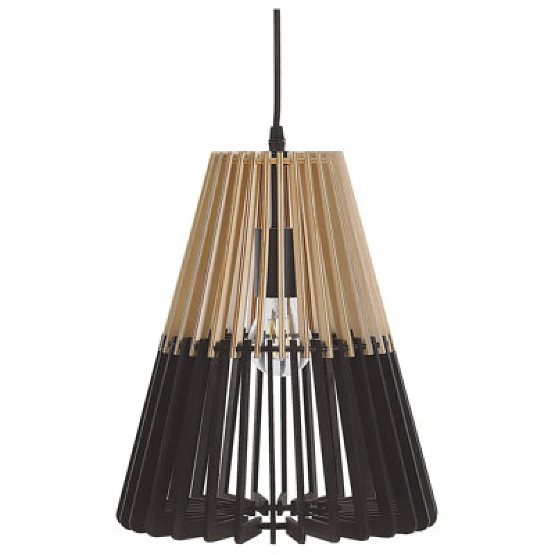 Image of Beliani Pendant Lamp Cavalla Black