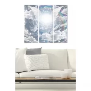 Image of MDF155301497 Multicolor Decorative MDF Painting (3 Pieces)