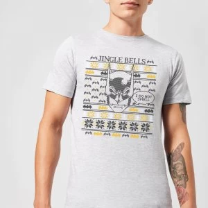 Image of DC Comics Batman I Do Not Smell Mens Christmas T-Shirt in Grey - 3XL - Grey