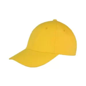 Image of Result Unisex Core Memphis 6 Panel Baseball Cap (Pack of 2) (One Size) (Yellow)