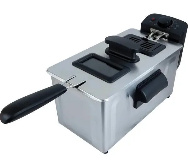 Image of IGENIX IGTB1030SS Deep Fryer - Black & Silver/Grey,Black 5016368092200
