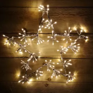 image of 48cm Warm White 160 LED Christmas Star