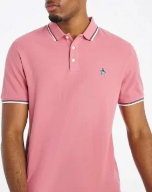 image of Original Penguin Tipped Pique Polo