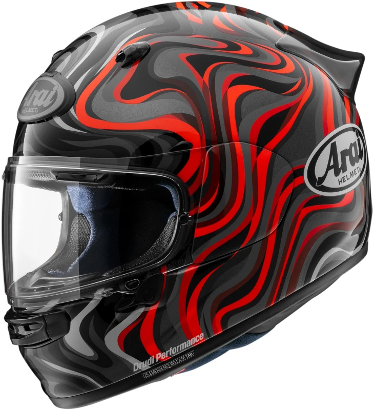 Image of Arai Quantic Swirl Helmet, red, Size XL for Men
