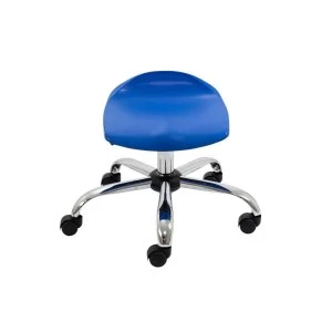 TC Office Titan Swivel Junior Stool with Castors 405-475mm, Blue