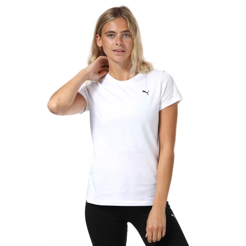 Image of Puma Essentials Small Logo T-Shirt - White White 8