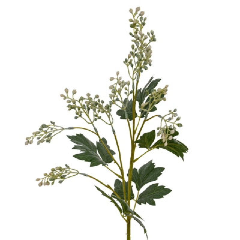 Image of Hill Interiors Milk Thistle Bud Artificial Flower Spray Green (One Size)
