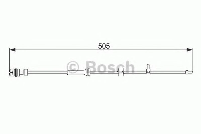 Image of Bosch 1 987 474 592 Brake Pad Wear Sensor Warning Contact,brake pad wear (407)