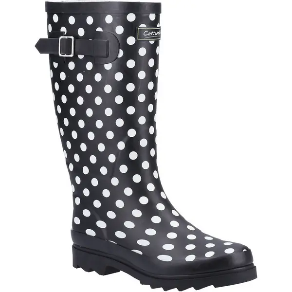 image of Cotswold Womens Chilson Memory Foam Wellington Boots UK Size 3 (EU 36) Spot COT726-SPOT-3