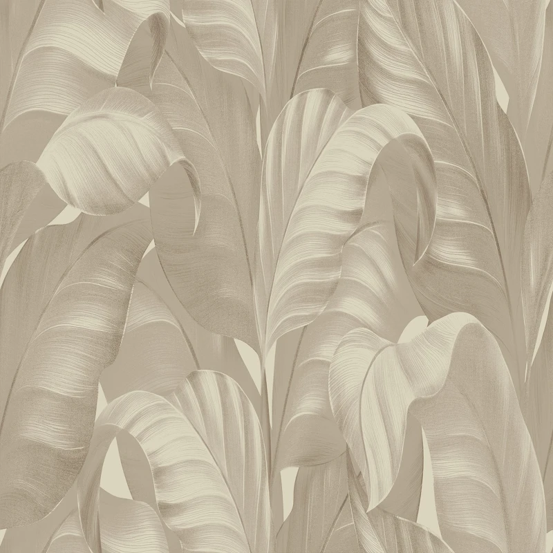 Image of Belgravia Sumatra Leaf Wallpaper, Beige