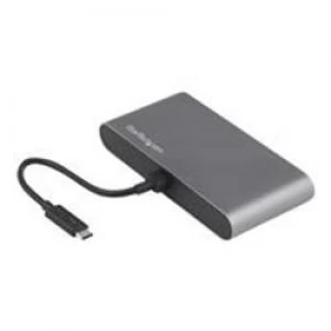 Image of StarTech.com Thunderbolt 3 Mini Dock - Dual Monitor DP 4K 60Hz - 1x USB/GbE