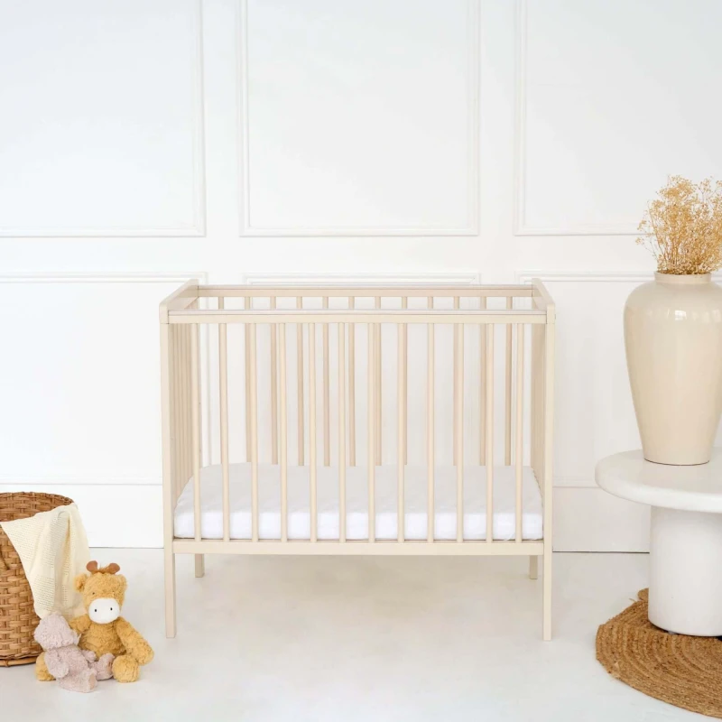 Image of Clair De Lune East Coast Space Saver Cot & Mattress - Cashmere Cashmere unisex One Size