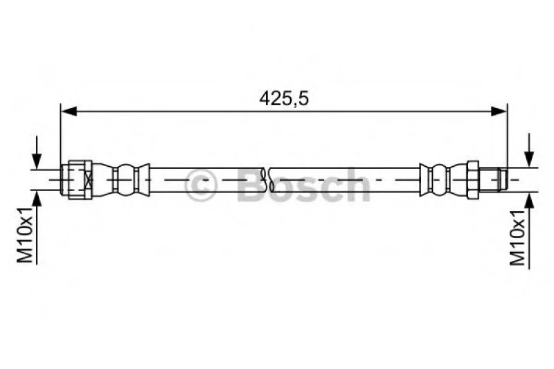 Image of Bosch 1 987 481 610 Brake Hose Brake Hose (83)