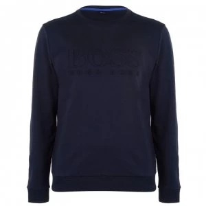 image of Hugo Boss Heritage Embossed Sweatshirt Navy Size L Men