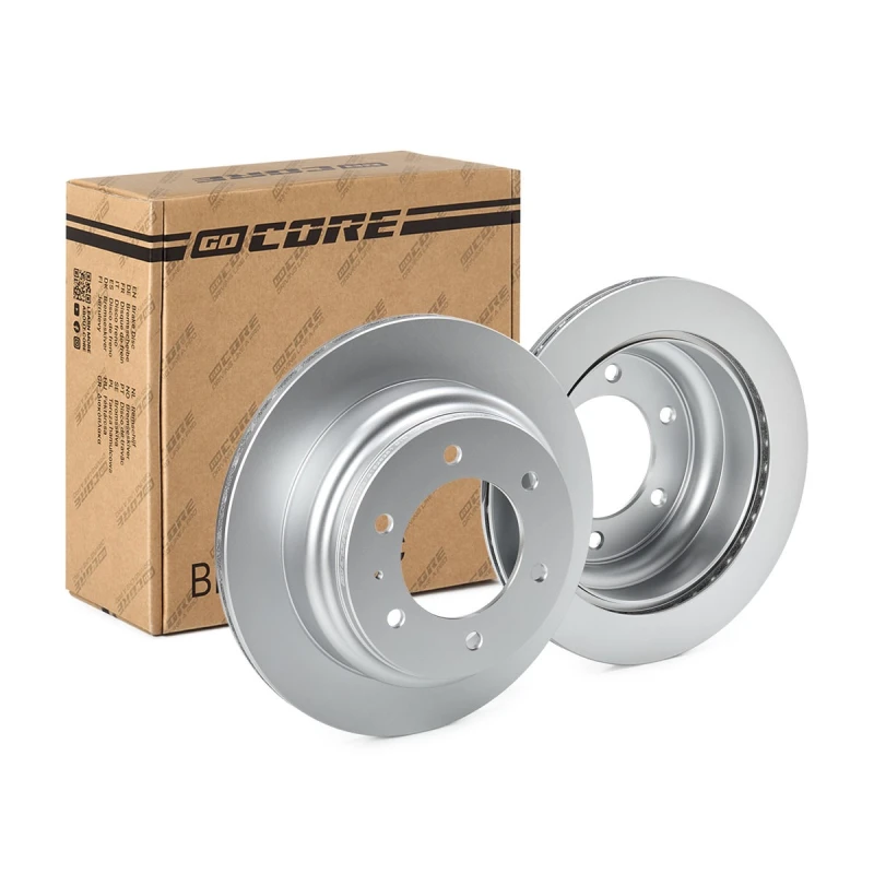 Image of goCORE GCH20126 Brake disc Rear Axle, Vented, Cast Iron, Coated, without wheel studs Cast Iron Brake Disc (82)