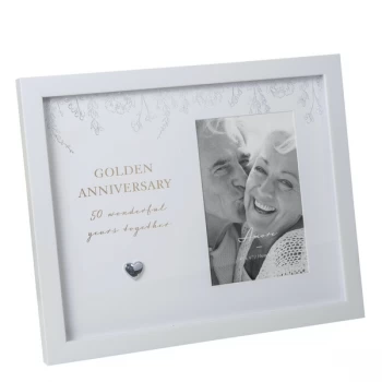 image of 4" x 6" - AMORE BY JULIANA Anniversary Photo Frame - 50