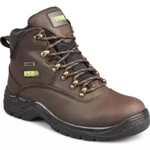 image of Apache SS81 Waterproof Safety Hiker Boots Brown Size 11