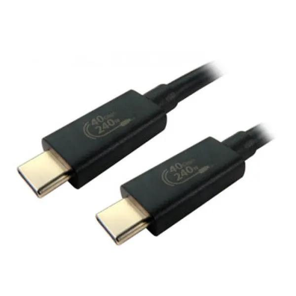 Image of Cables Direct USB4-5100E USB cable 1m USB4 Gen 2x2 USB C Black