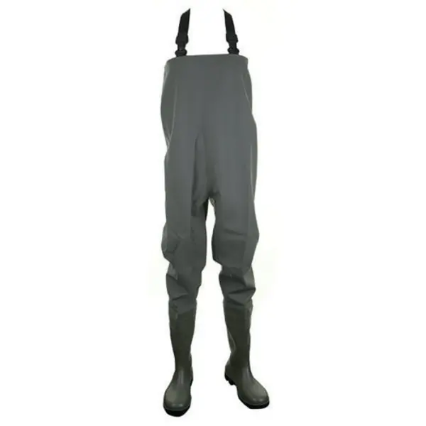 Image of Dunlop Dunlop PVC Non-Safety Chest Wader 1 Pair Green 11 PCW11