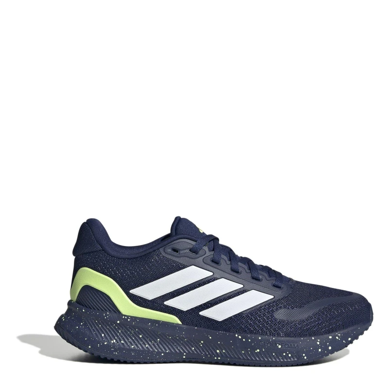 Image of adidas Runfalcon 5 Juniors Running Shoes DrkBlu/Yell male 5 (38)